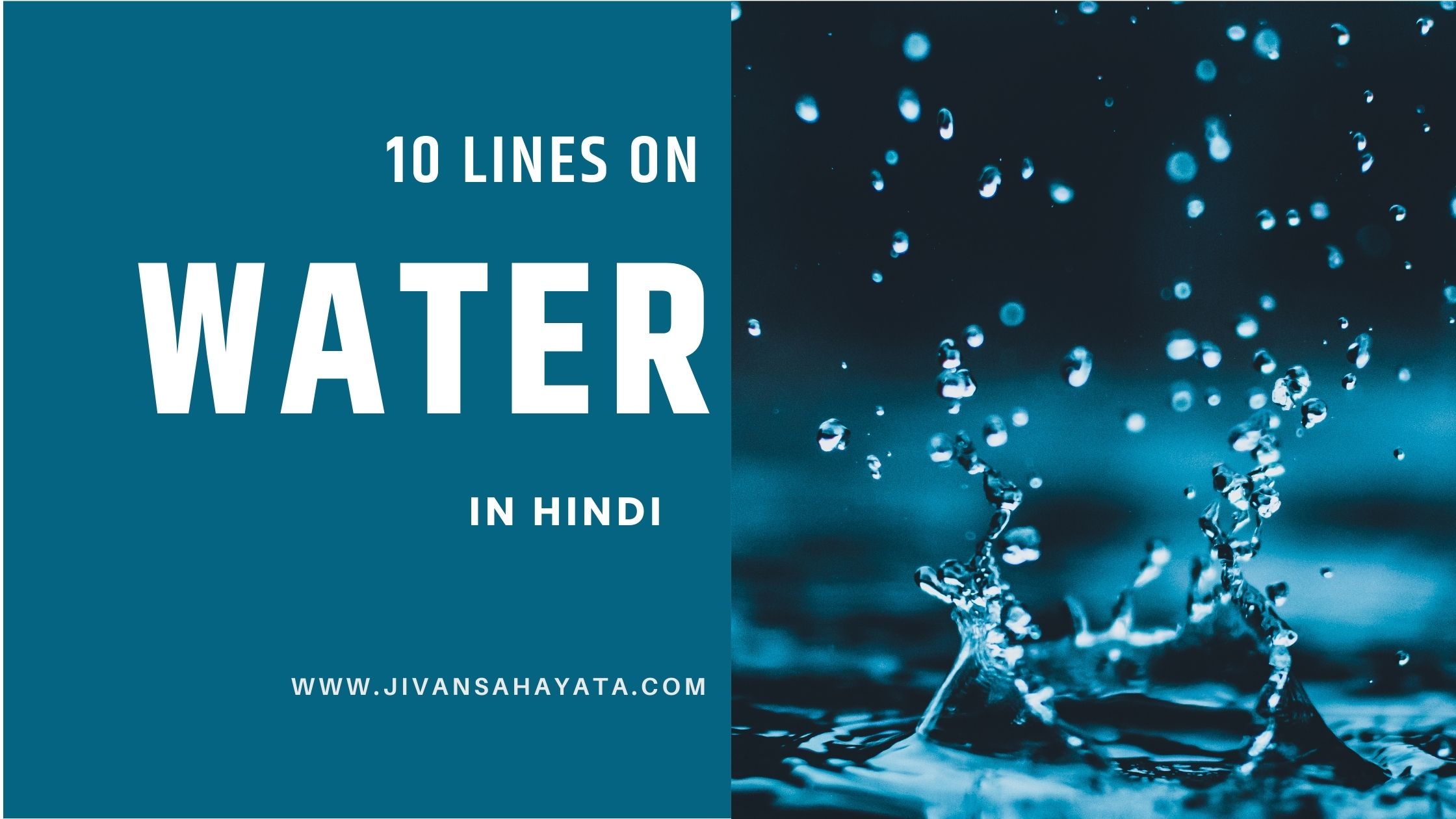 10 Lines on Water in Hindi।जल पर 10 लाइन