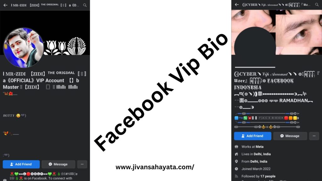 Facebook Vip Bio