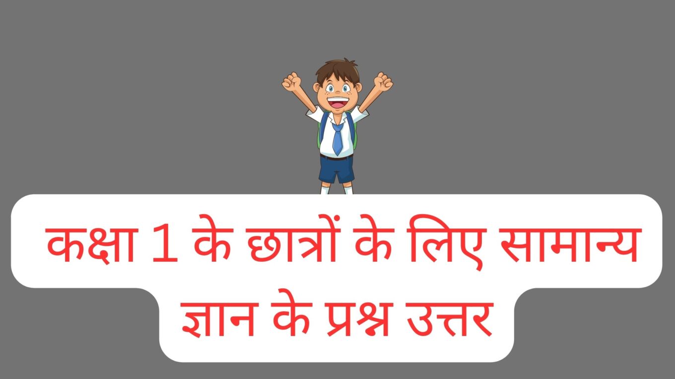 GK Question for Kids Class 1 in Hindi
