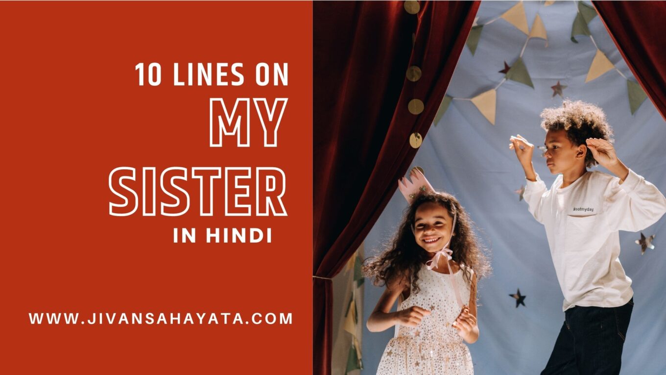 10 lines on my sister in Hindi - मेरी बहन