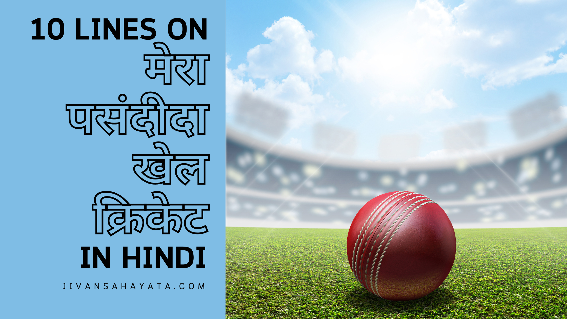 मेरा पसंदीदा खेल क्रिकेट पर 10 वाक्य (10 Lines on My favourite game cricket in Hindi )