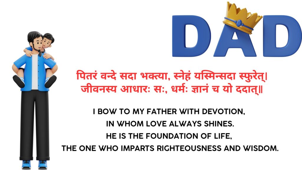 Essay on My Father IN SANSKRIT