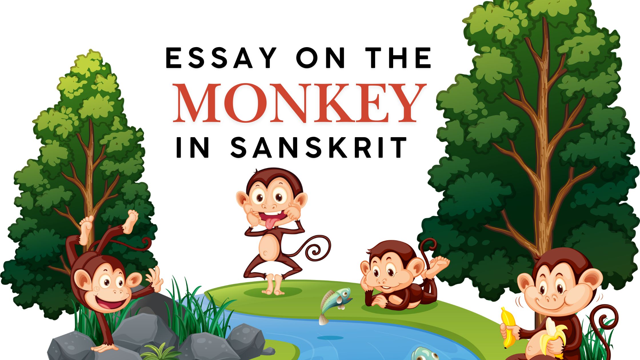 Essay on the Monkey in sanskrit